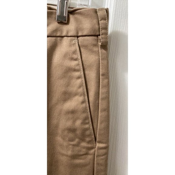 IZOD American Chino Mens Pants Size W34 x L30 Cotton Slacks Dark Tan EUC - Picture 3 of 5